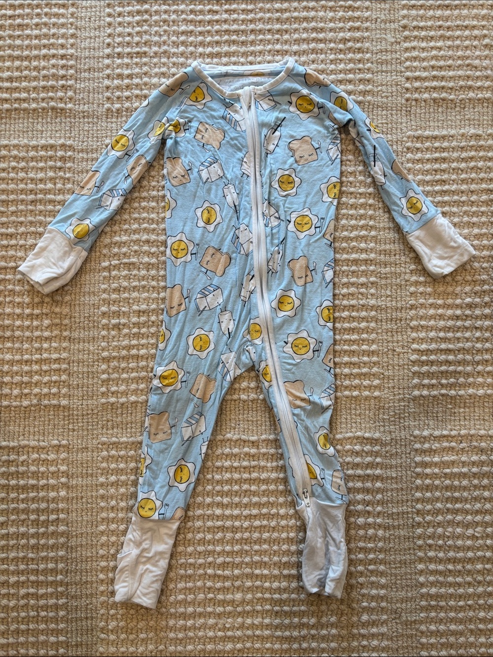 Little Sleepies Breakfast Buddies Zippy, size 6-12 mos